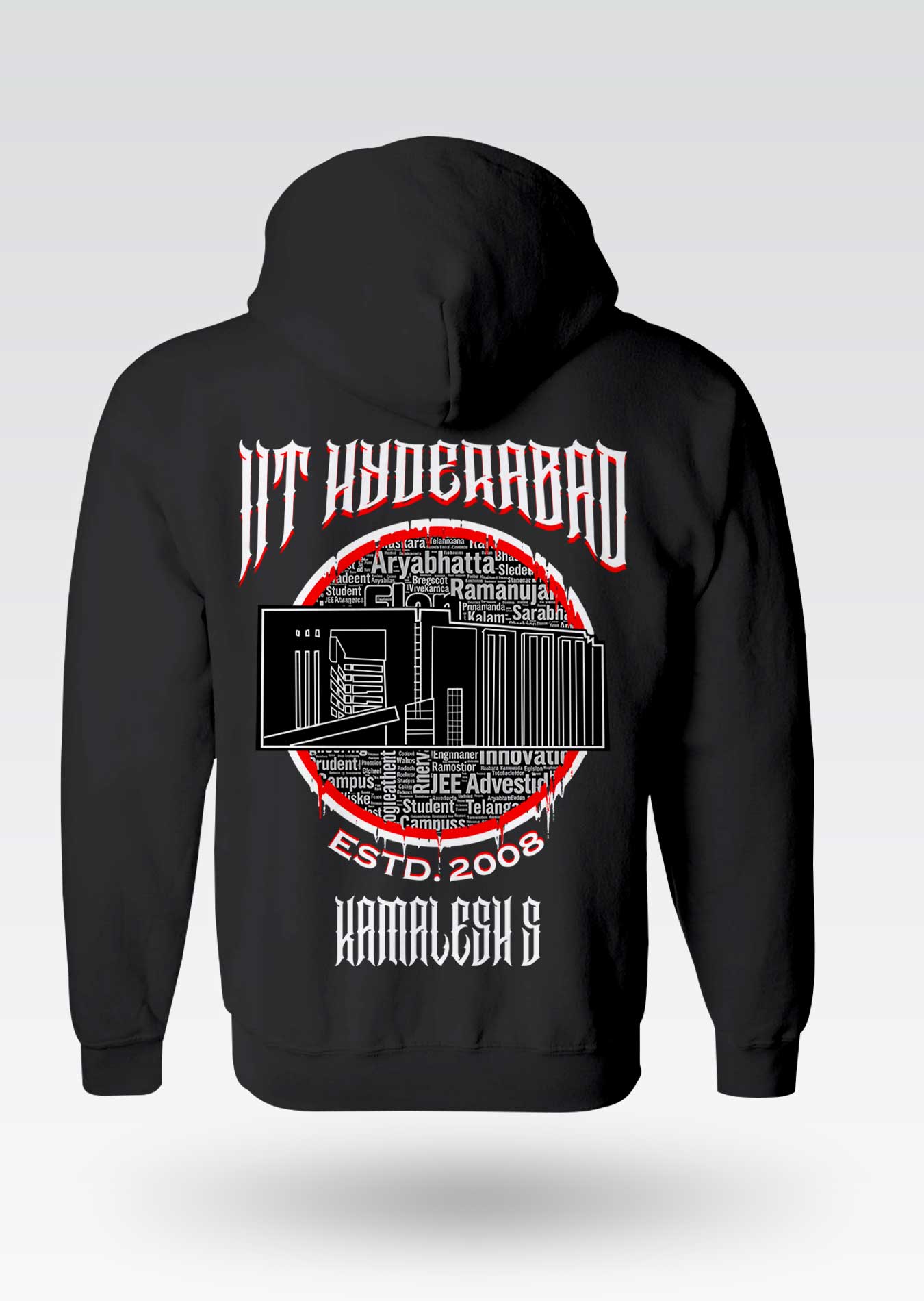 IIT Hyderabad Legacy Armour Zipper Jacket (Print Your Name) – 320GSM
