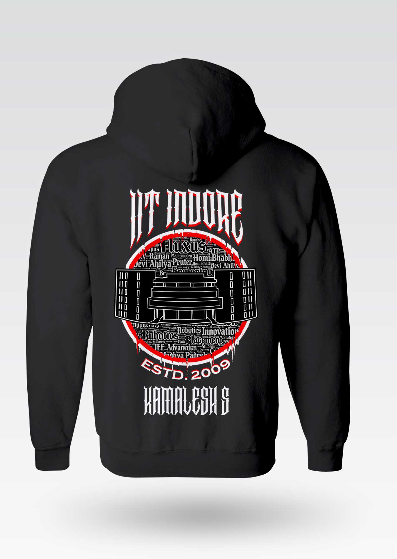 IIT Indore Legacy Armour Zipper Jacket (Print Your Name) – 320GSM