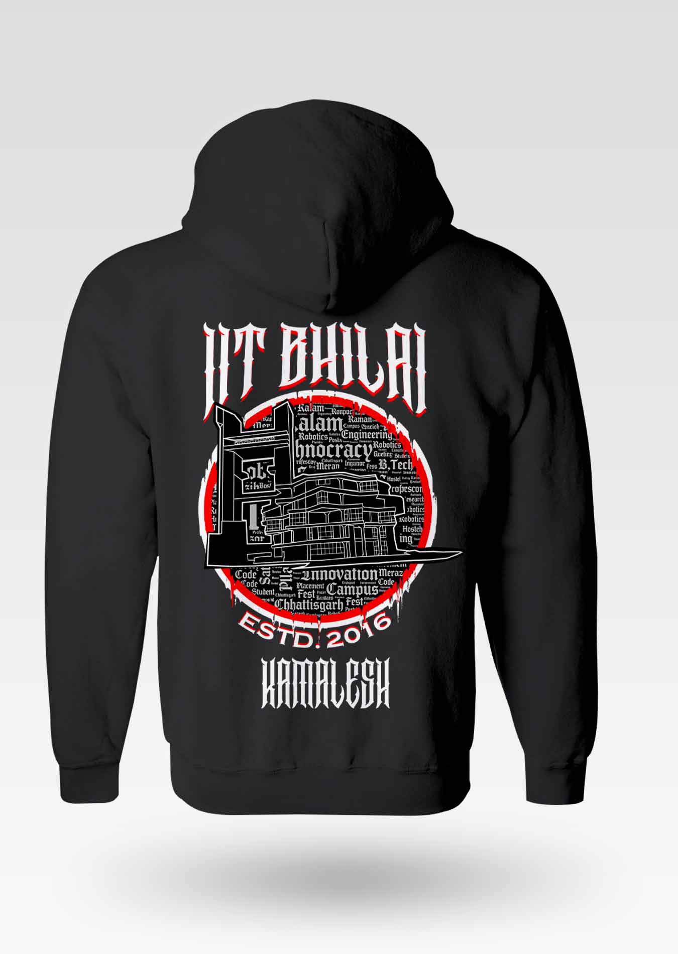 IIT Bhilai Legacy Armour Zipper Jacket (Print Your Name) – 320GSM