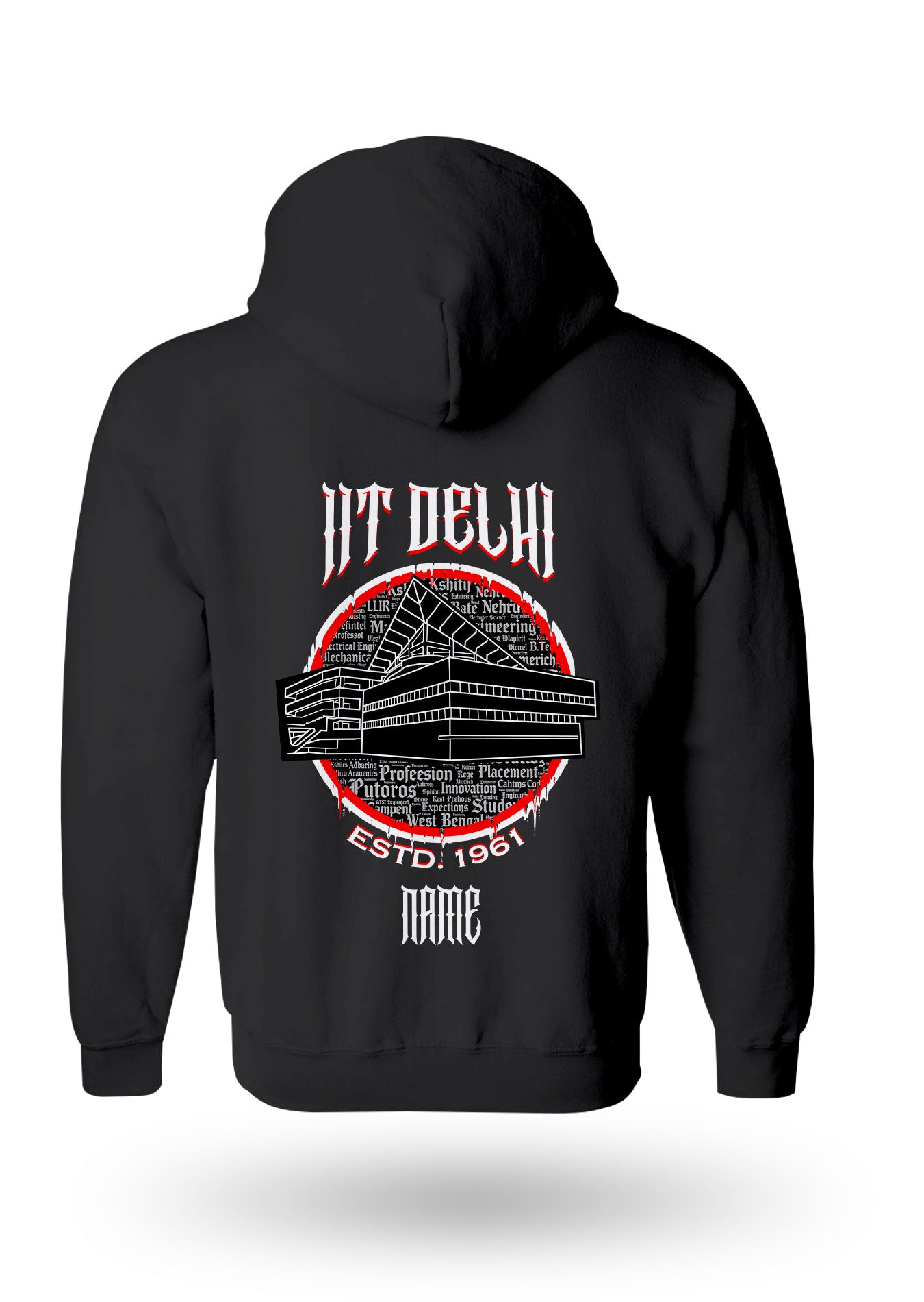 IIT Delhi Legacy Armour Zipper Jacket (Print Your Name) – 320GSM