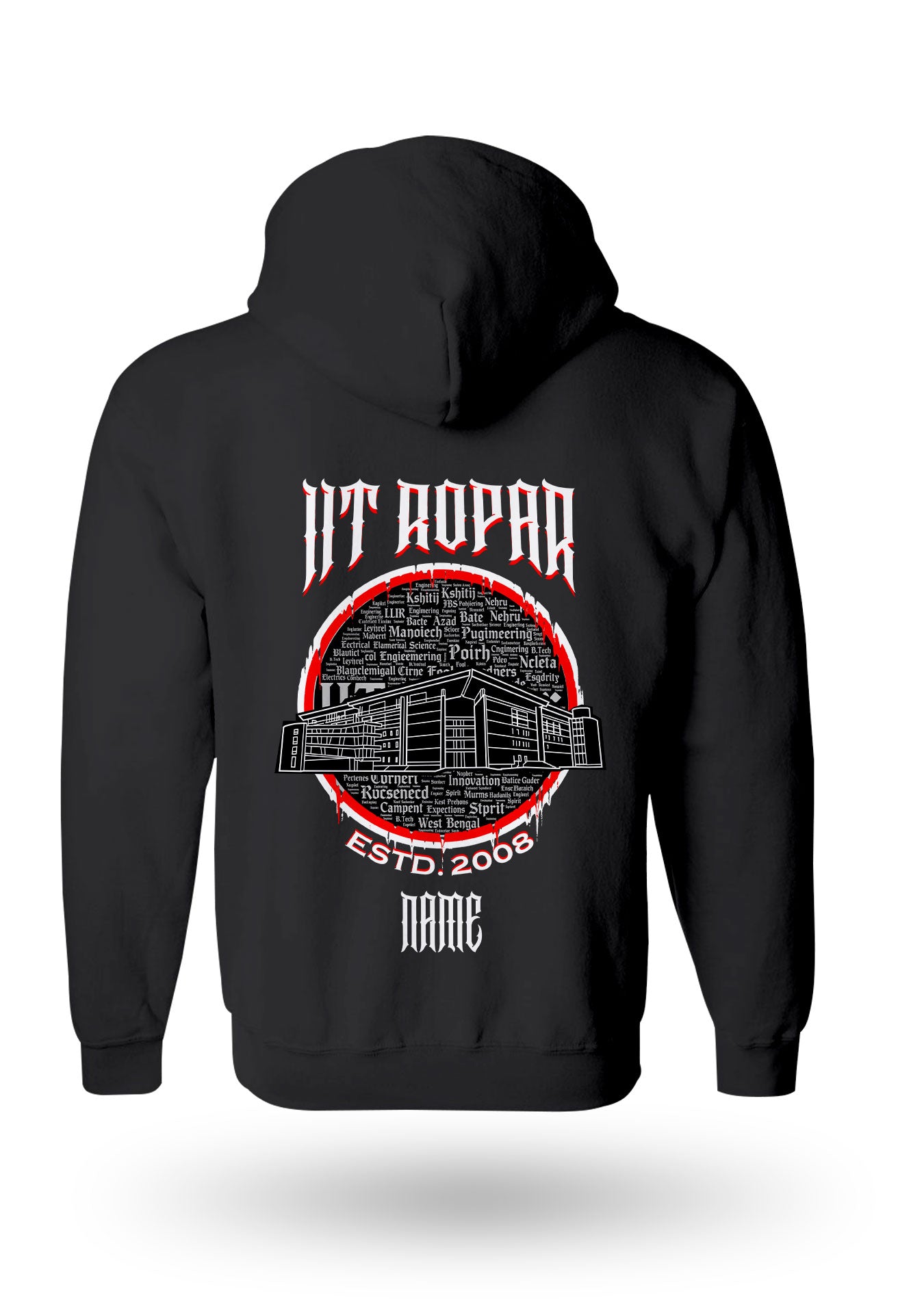 IIT Ropar Legacy Armour Zipper Jacket (Print Your Name) – 320GSM