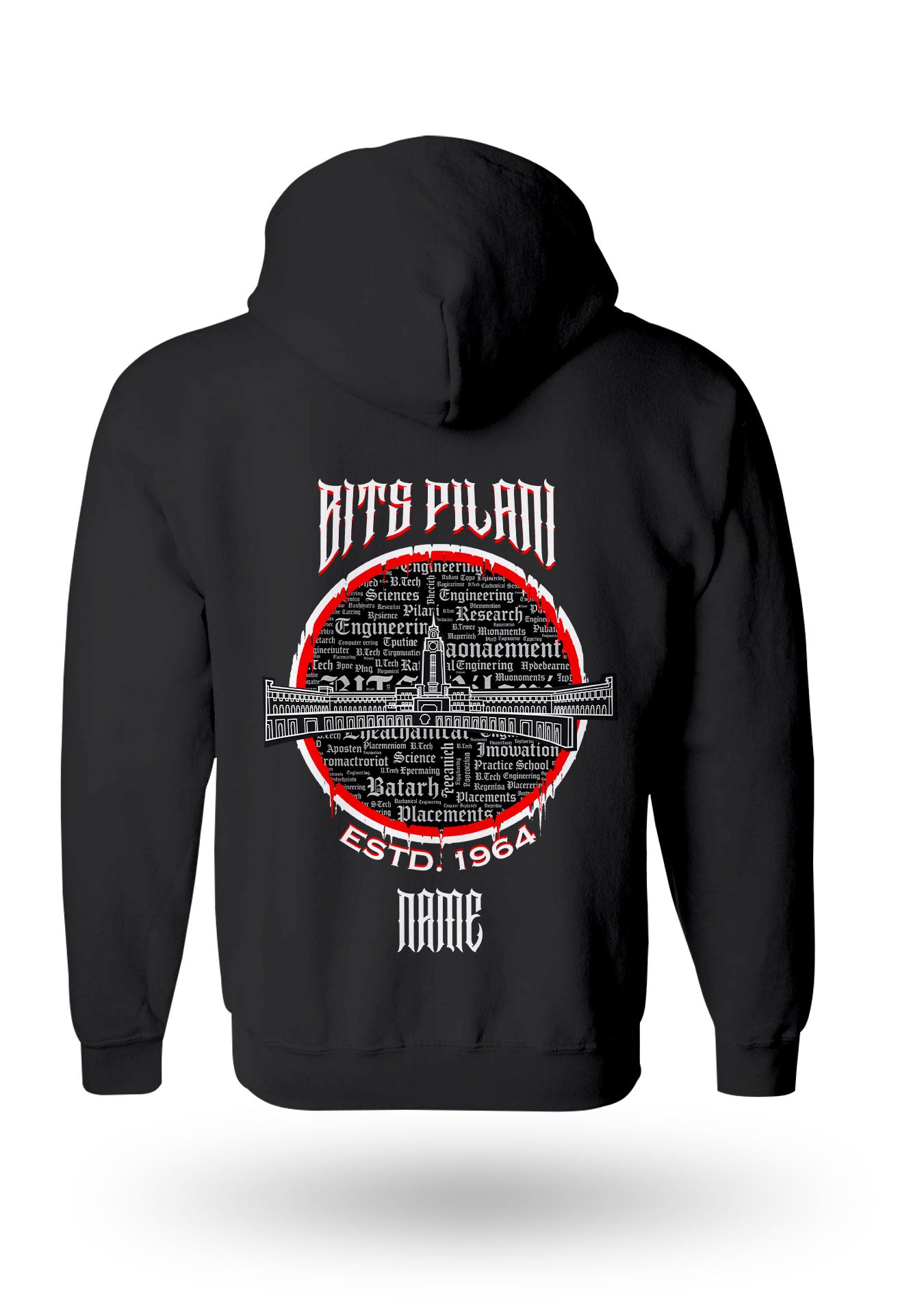 BITS Pilani Legacy Armour Zipper Jacket (Print Your Name) – 320GSM