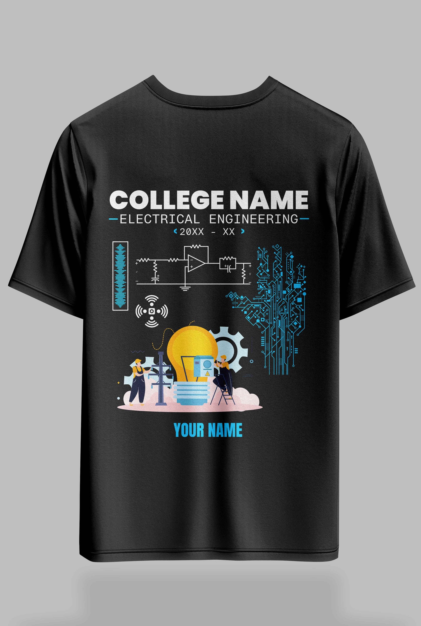 The Customisable EE Circuit Oversized Tee – 240GSM