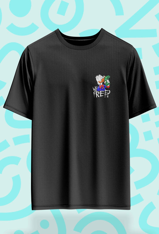 💸 We Free? Oversized Tee – 240GSM StreetVerse Exclusive