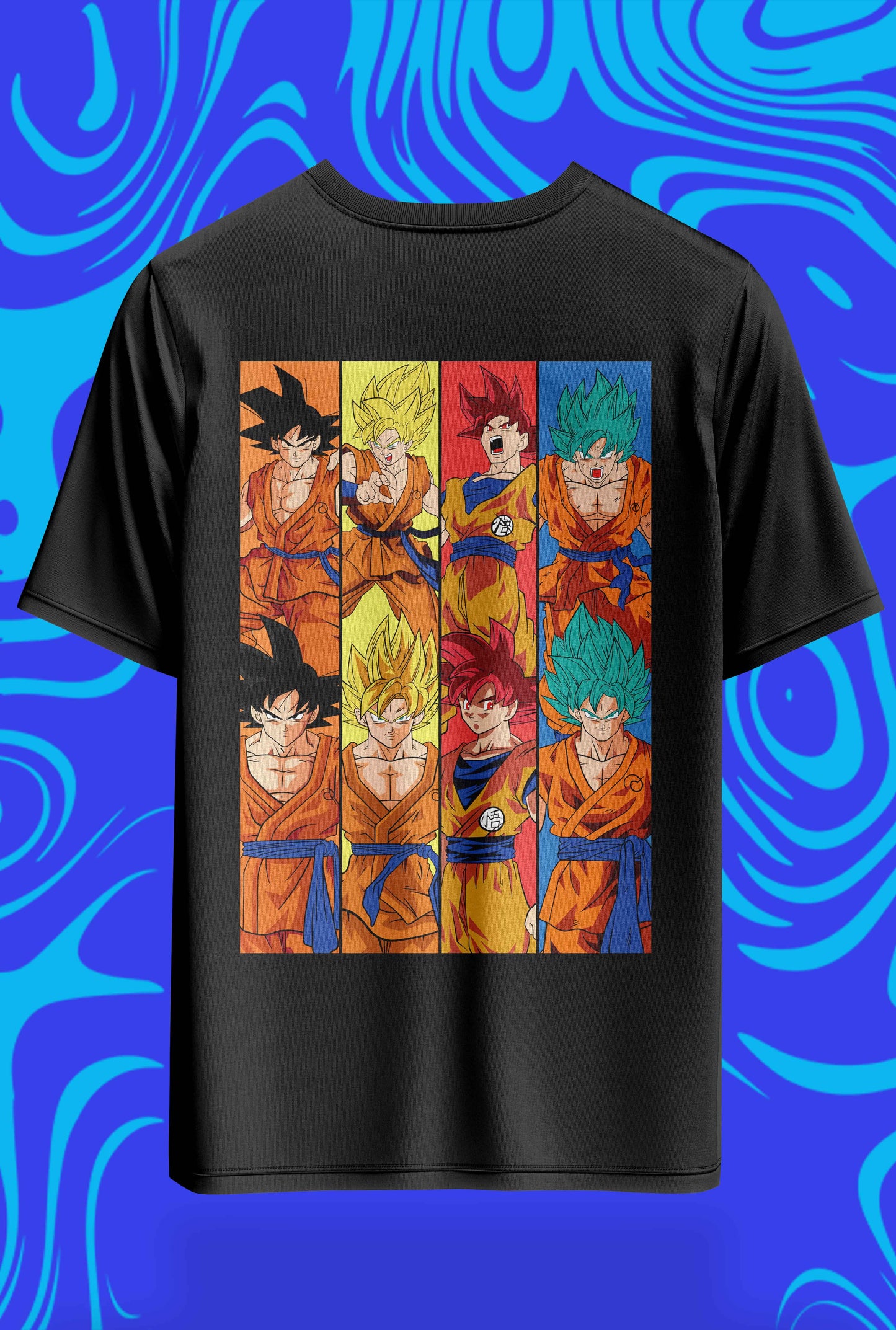 Saiyan Evolution Goku Oversized Tee – 240GSM Archive