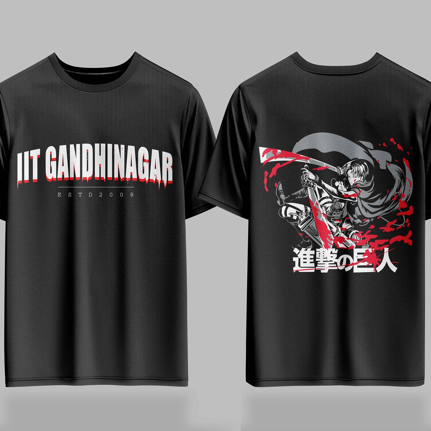 IIT Gandhinagar AOT Bloodline Drop – 240GSM Oversized Tee