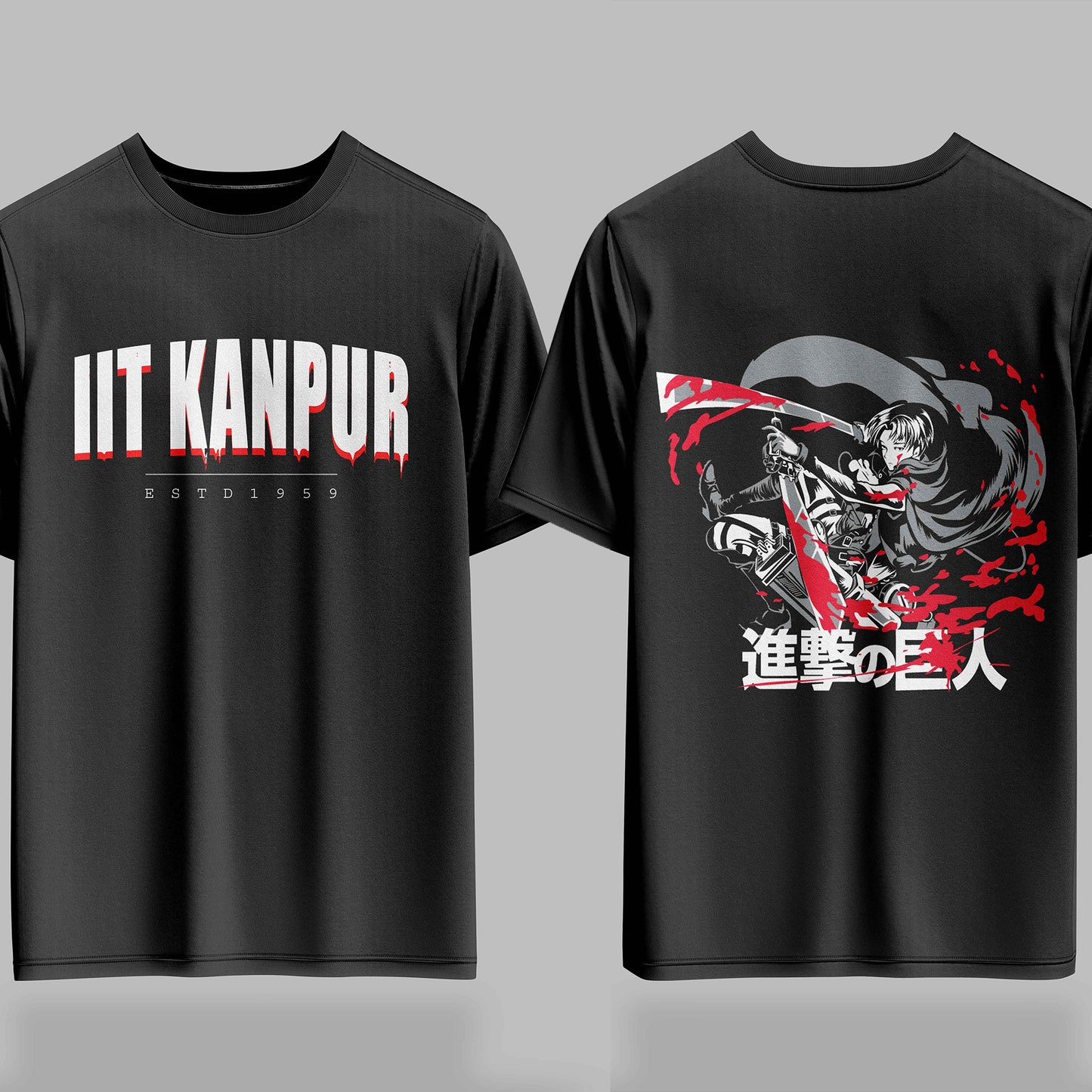 IIT Kanpur AOT Bloodline Drop – 240GSM Oversized Tee