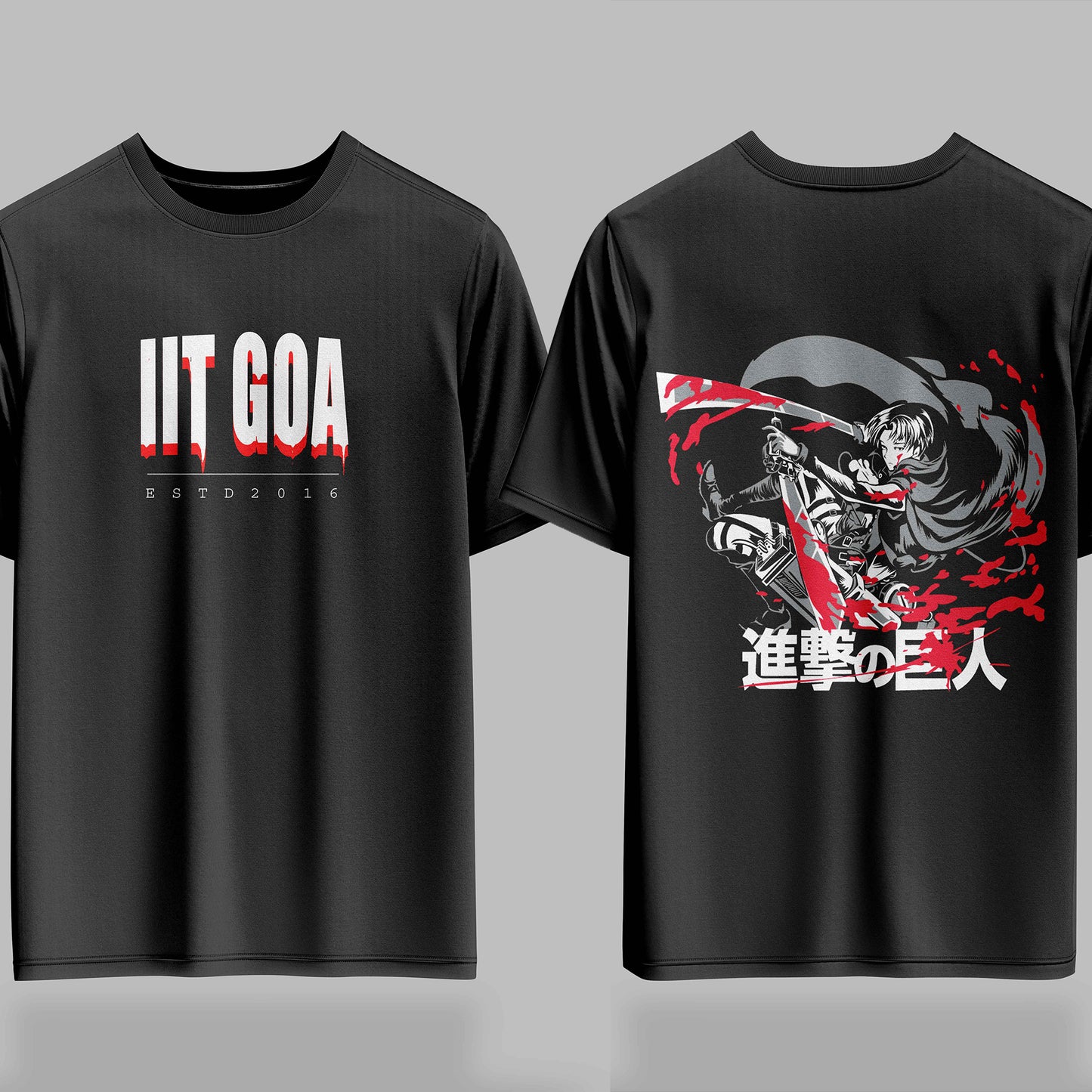 IIT Goa AOT Bloodline Drop – 240GSM Oversized Tee