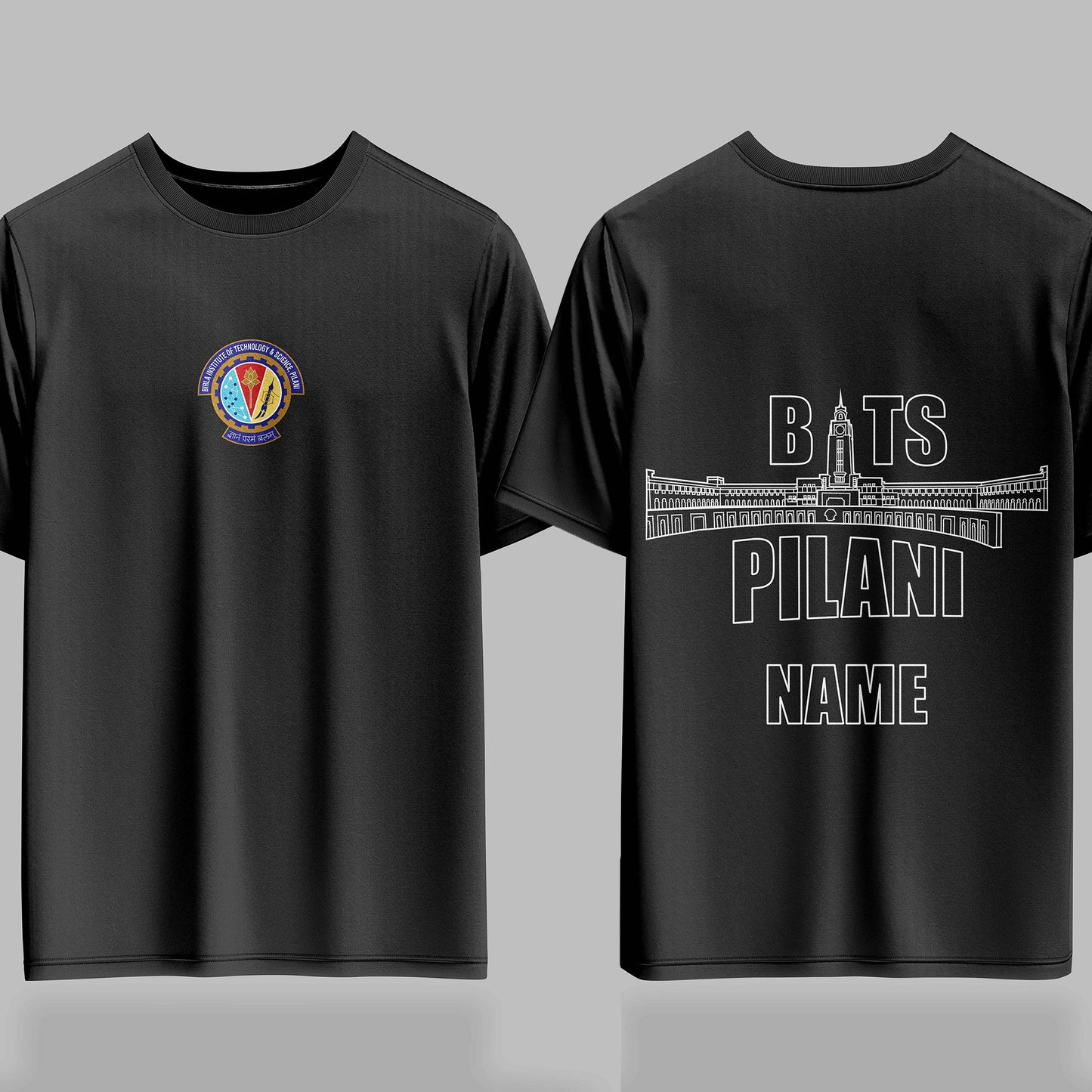 BITS Pilani Signature Drop (Print Your Name)β 240GSM Oversized Tee