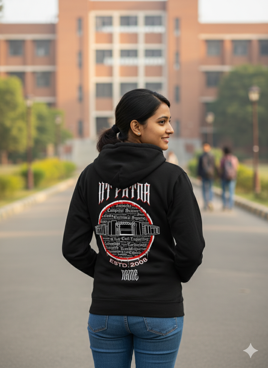 IIT Patna Legacy Armour Zipper Jacket (Print Your Name) – 320GSM