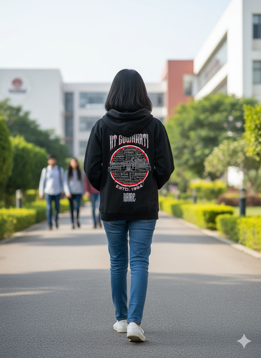 IIT Guwahati Legacy Armour Zipper Jacket (Print Your Name) – 320GSM