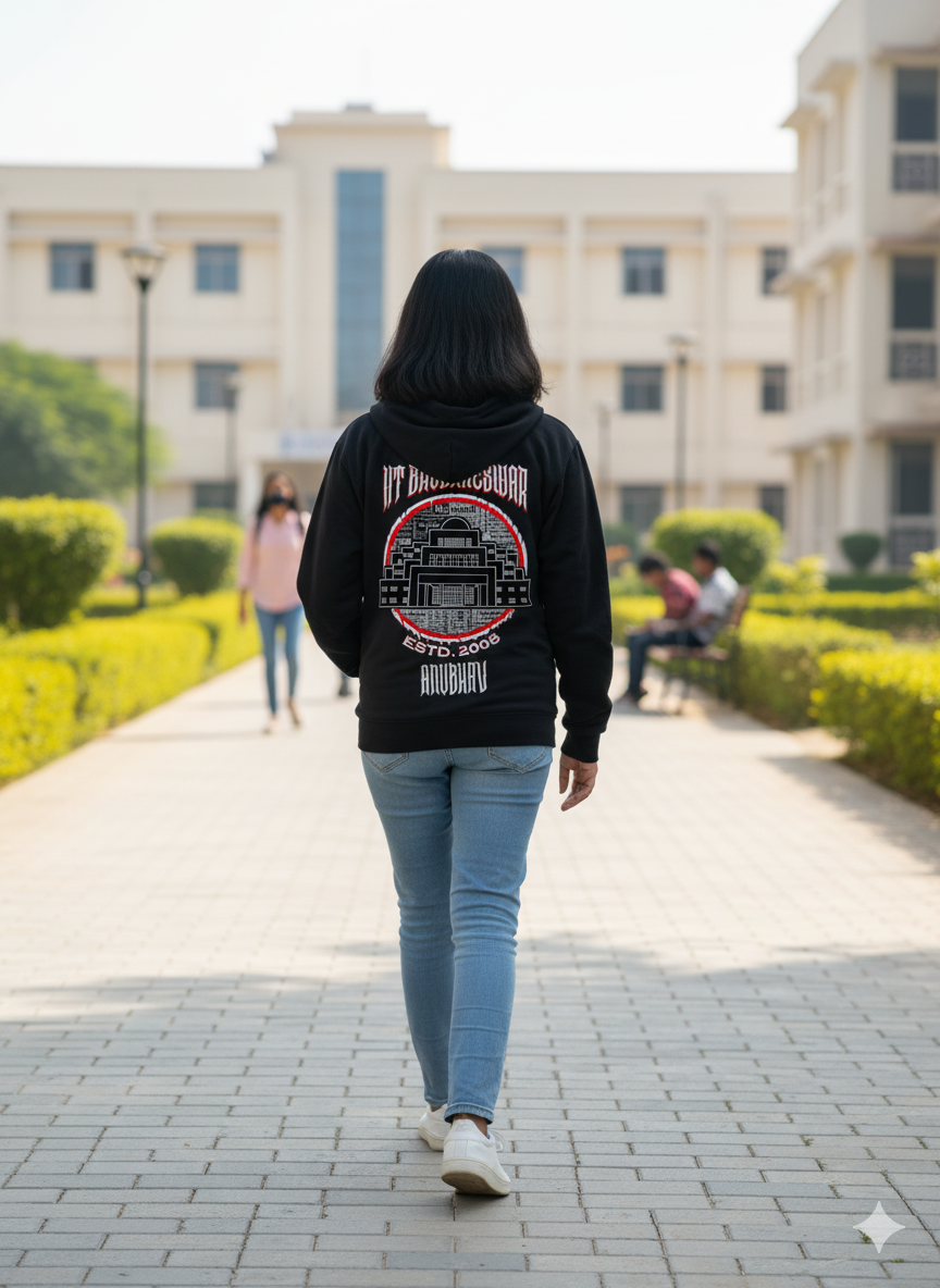 IIT Bhubaneswar Legacy Armour Zipper Jacket (Print Your Name) – 320GSM