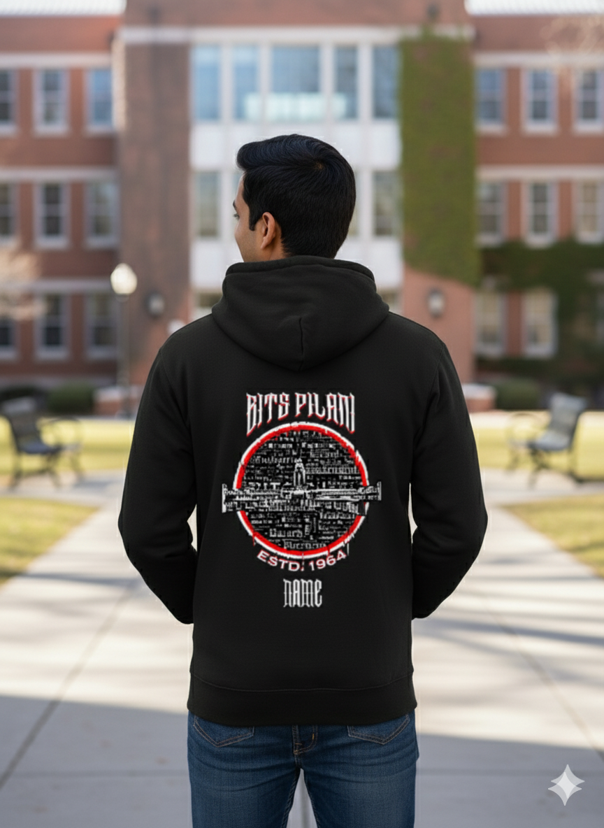 BITS Pilani Legacy Armour Zipper Jacket (Print Your Name) – 320GSM
