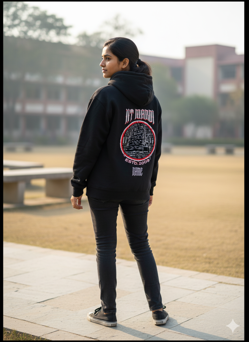 IIT Mandi Legacy Armour Zipper Jacket (Print Your Name) – 320GSM