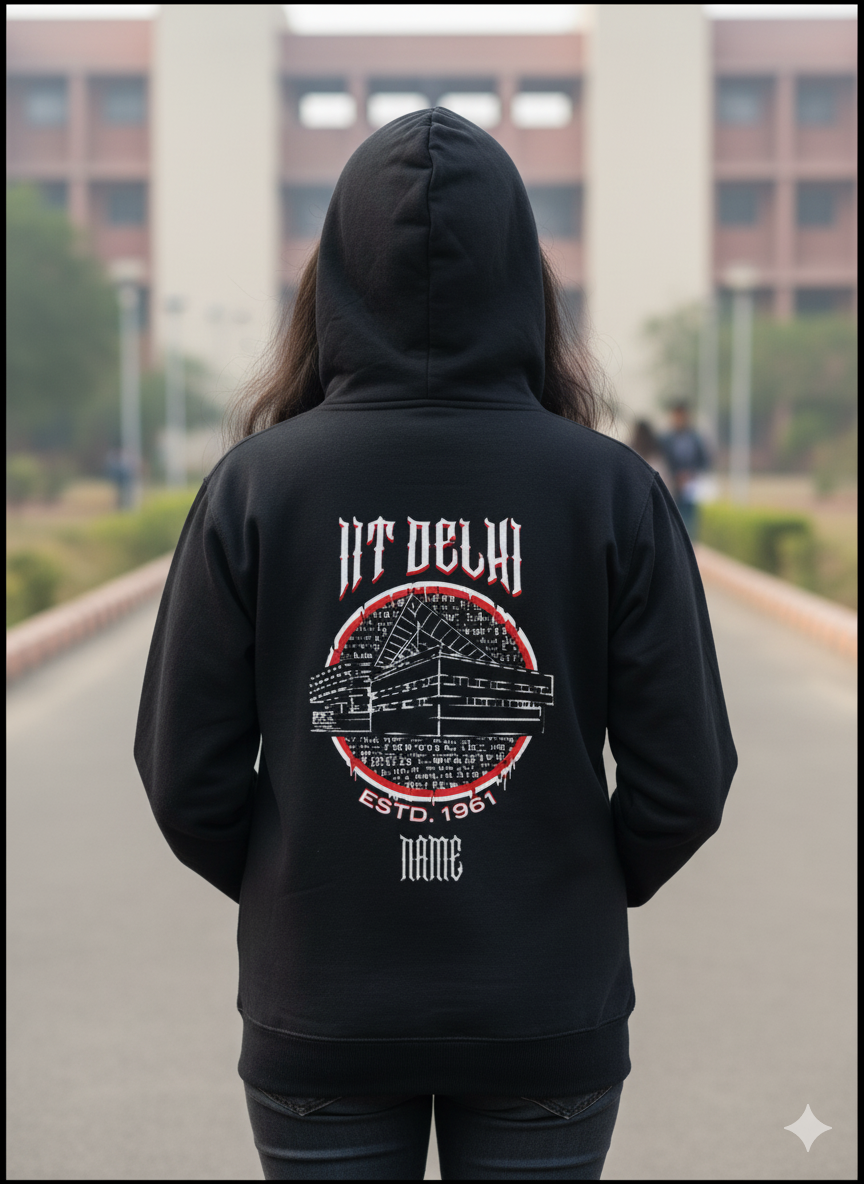 IIT Delhi Legacy Armour Zipper Jacket (Print Your Name) – 320GSM