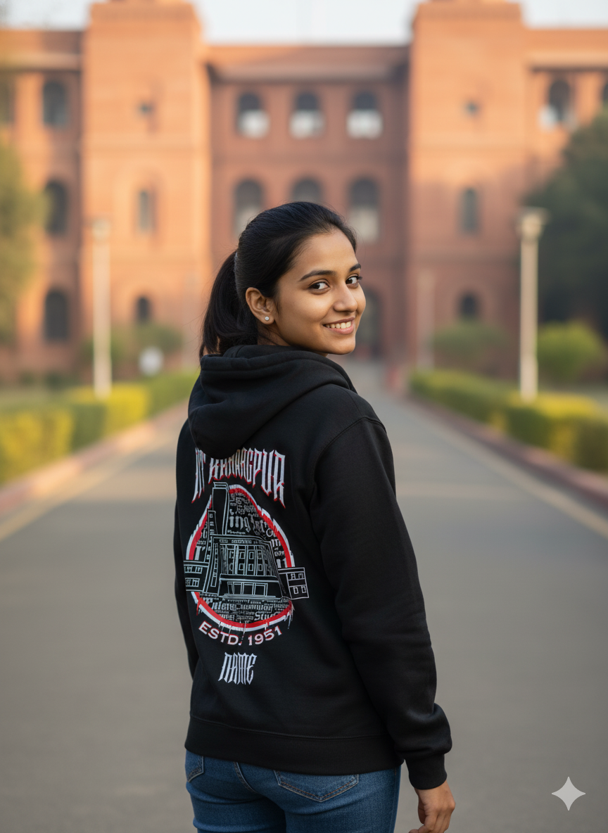 IIT Kharagpur Legacy Armour Zipper Jacket (Print Your Name) – 320GSM