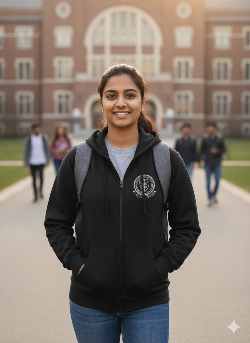 IIT (BHU) Varanasi Legacy Armour Zipper Jacket (Print Your Name) – 320GSM