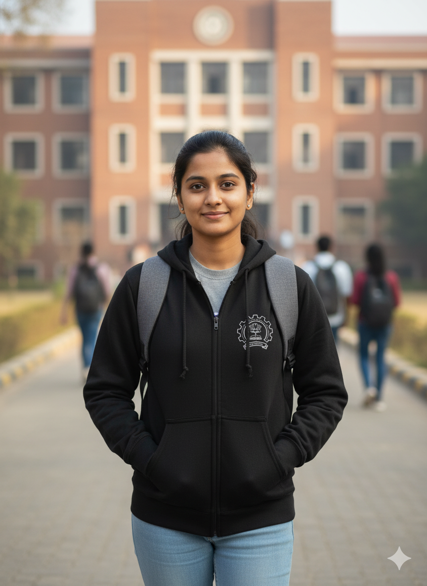 IIT Bombay Legacy Armour Zipper Jacket (Print Your Name) – 320GSM