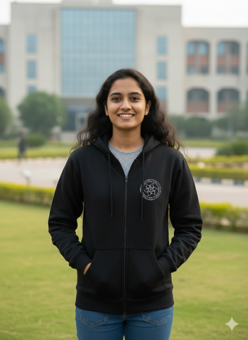 IIT Gandhinagar Legacy Armour Zipper Jacket (Print Your Name) – 320GSM