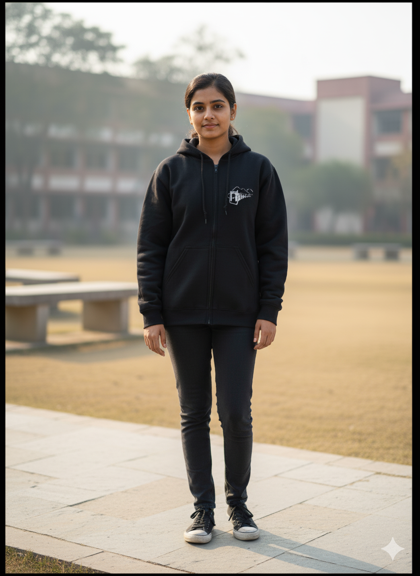 IIT Mandi Legacy Armour Zipper Jacket (Print Your Name) – 320GSM