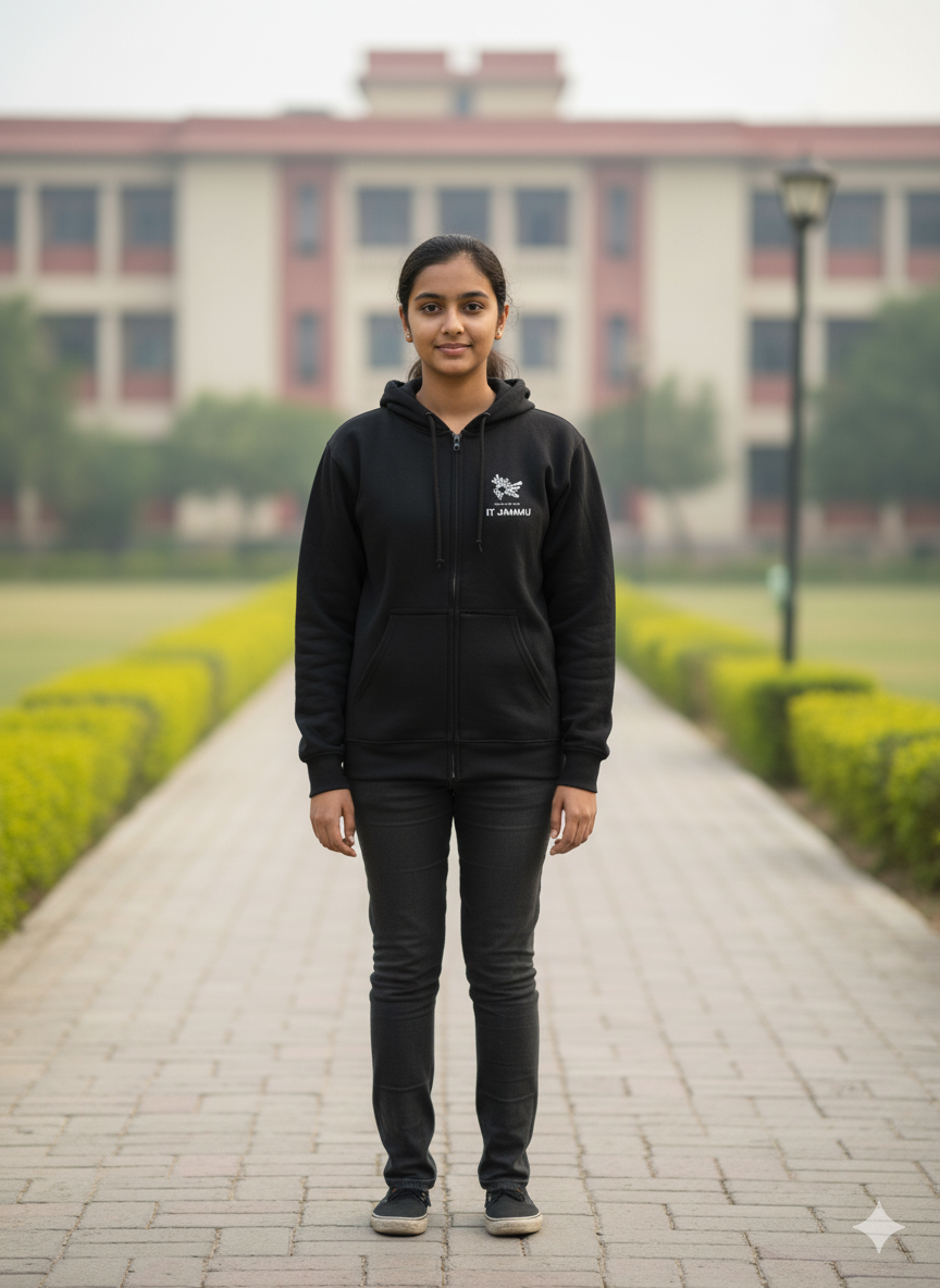 IIT Jammu Legacy Armour Zipper Jacket (Print Your Name) – 320GSM