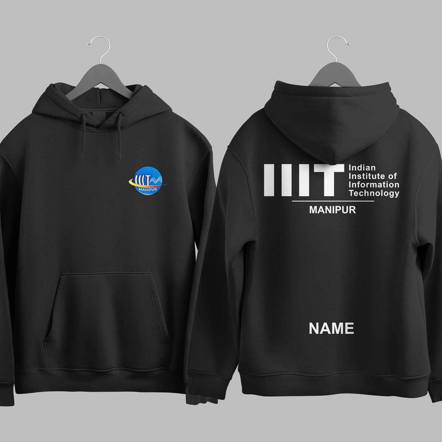 The IIIT Manipur Minimalist Hoodie - 320GSM