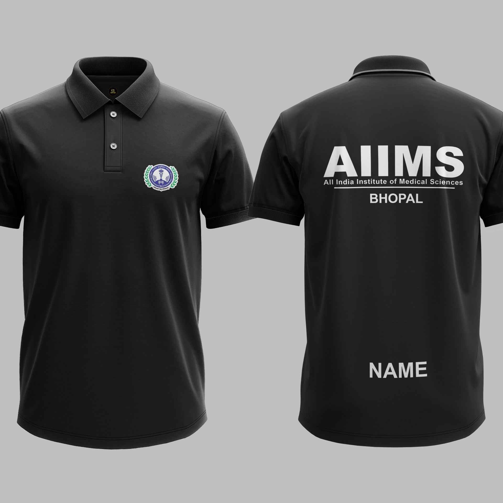 The AIIMS Bhopal Minimalist Polo Tee - 200GSM