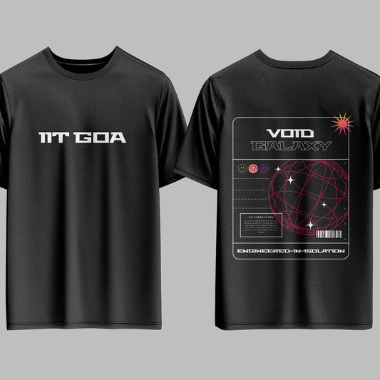 The IIT Goa Void Galaxy Oversized Tee - 240GSM