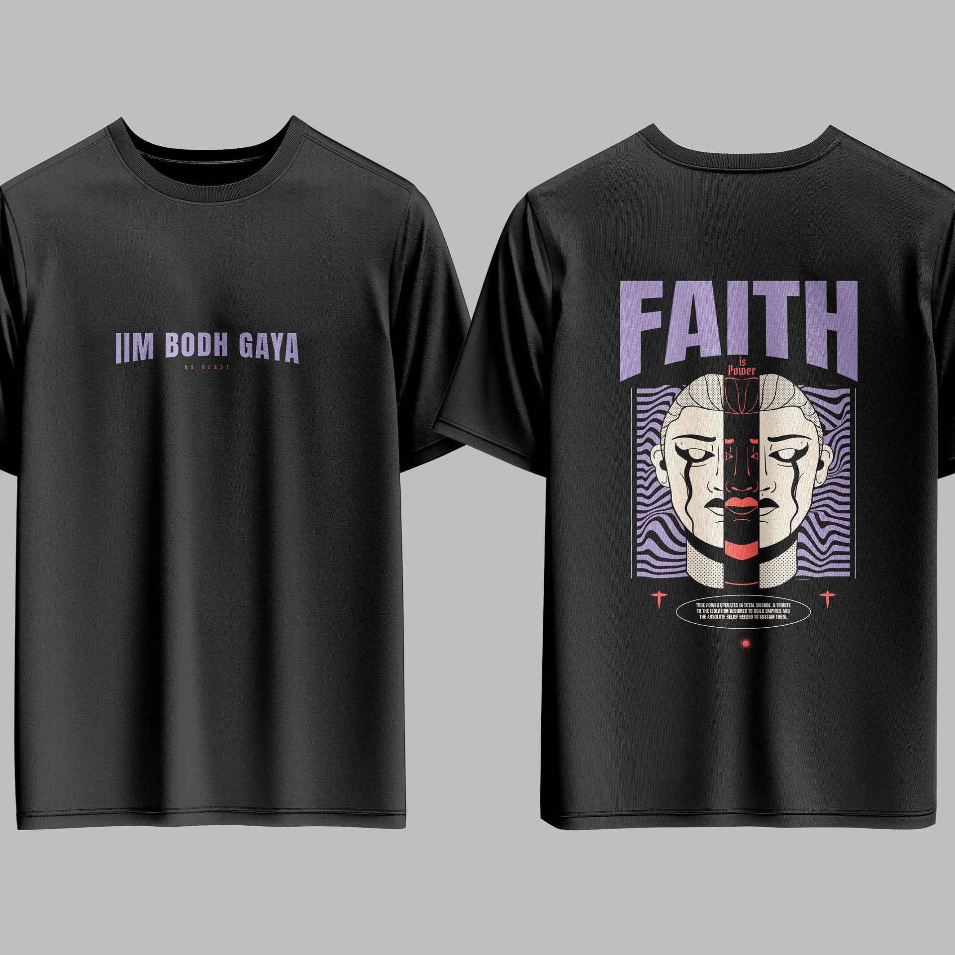 The IIM Bodh Gaya Void Duality Oversized Tee - 240GSM