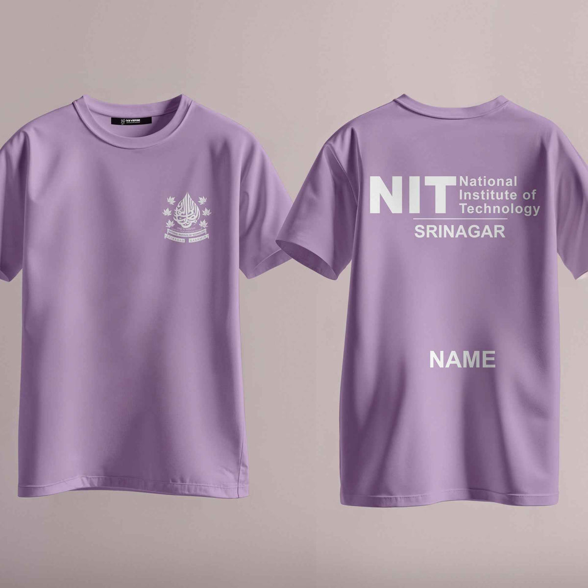 The NIT Srinagar Minimalist Round Neck Tee - 210GSM