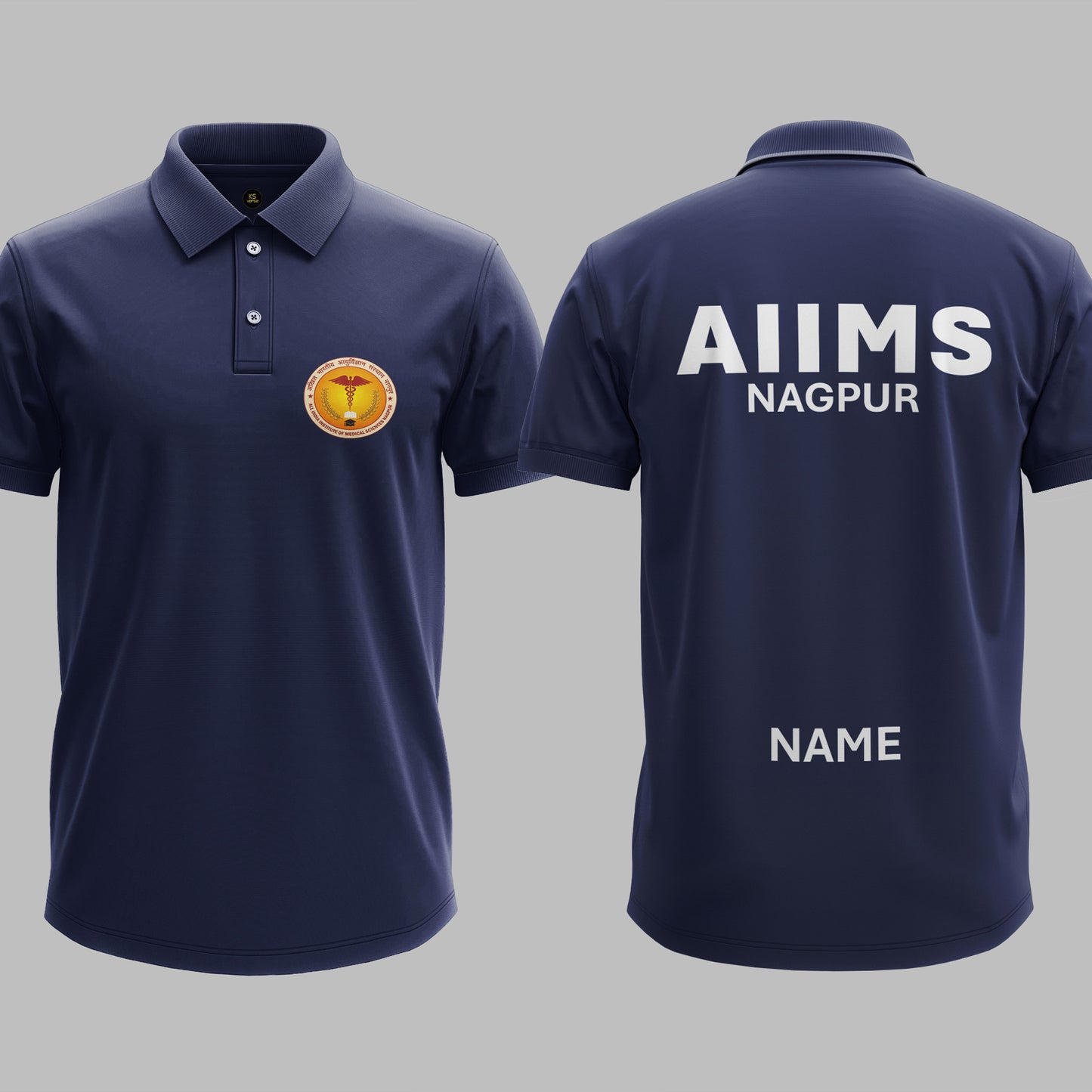 The AIIMS Nagpur Heritage Polo Tee