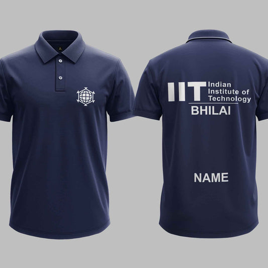 IIT Bhilai Minimalist polo tee – KS Verse – detail view