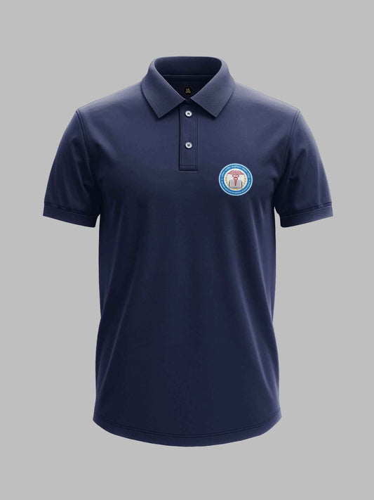 AIIMS Raipur Minimalist polo tee – KS Verse – detail view