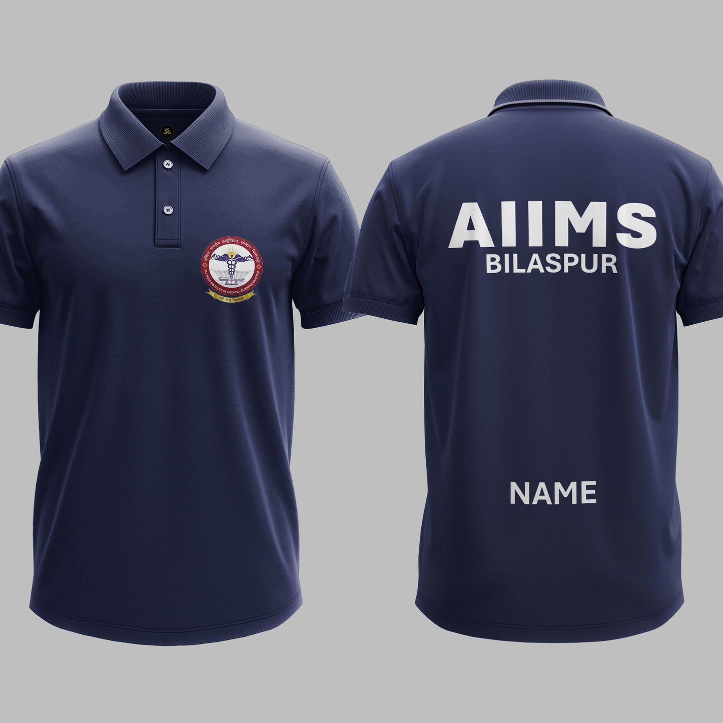 The AIIMS Bilaspur Heritage Polo Tee