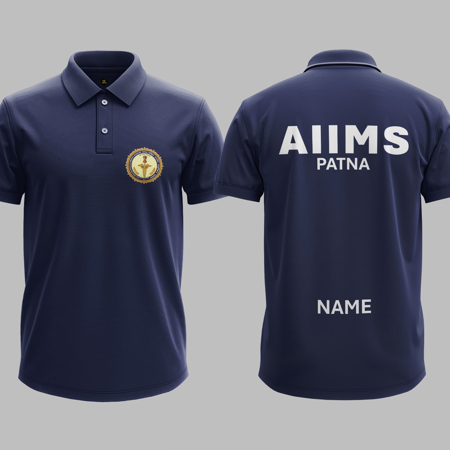 The AIIMS Patna Heritage Polo Tee