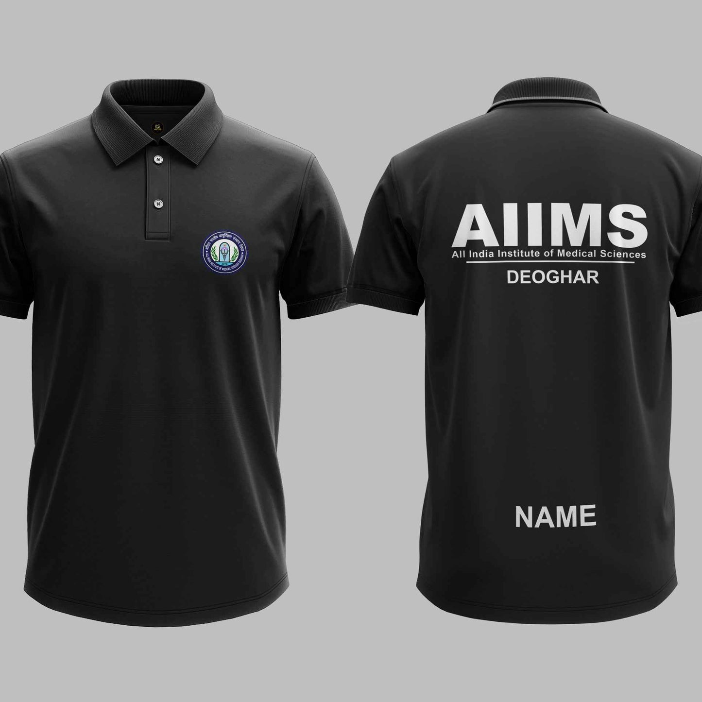 The AIIMS Deoghar Minimalist Polo Tee - 200GSM