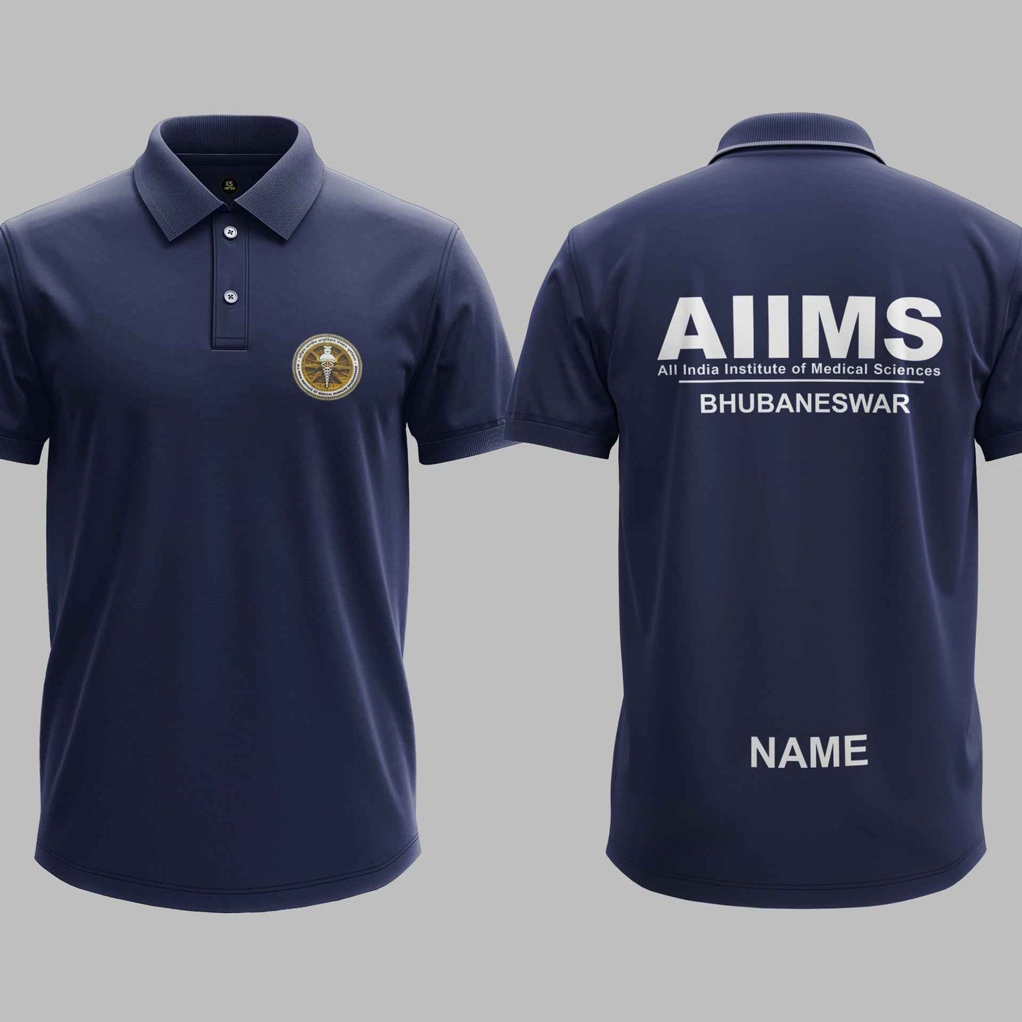 The AIIMS Bhubaneswar Minimalist Polo Tee - 200GSM