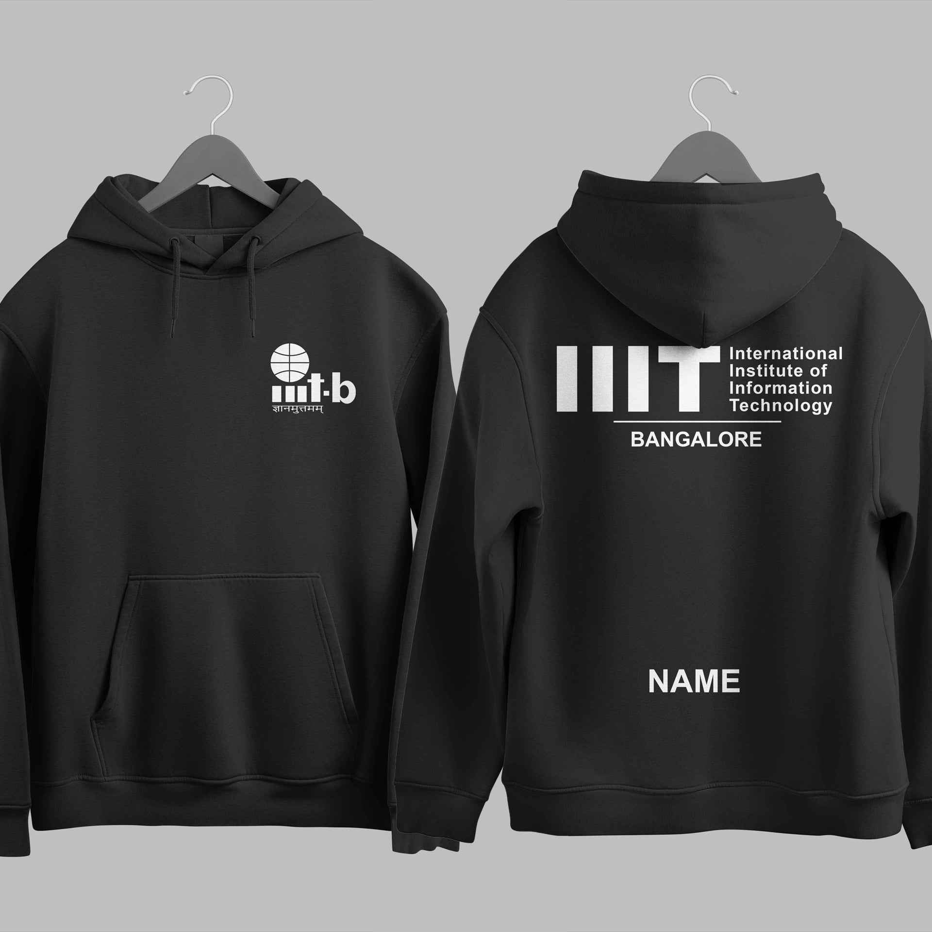 The IIIT Bangalore Minimalist Hoodie - 320GSM