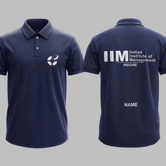 IIM Indore Minimalist polo tee – KS Verse – detail view