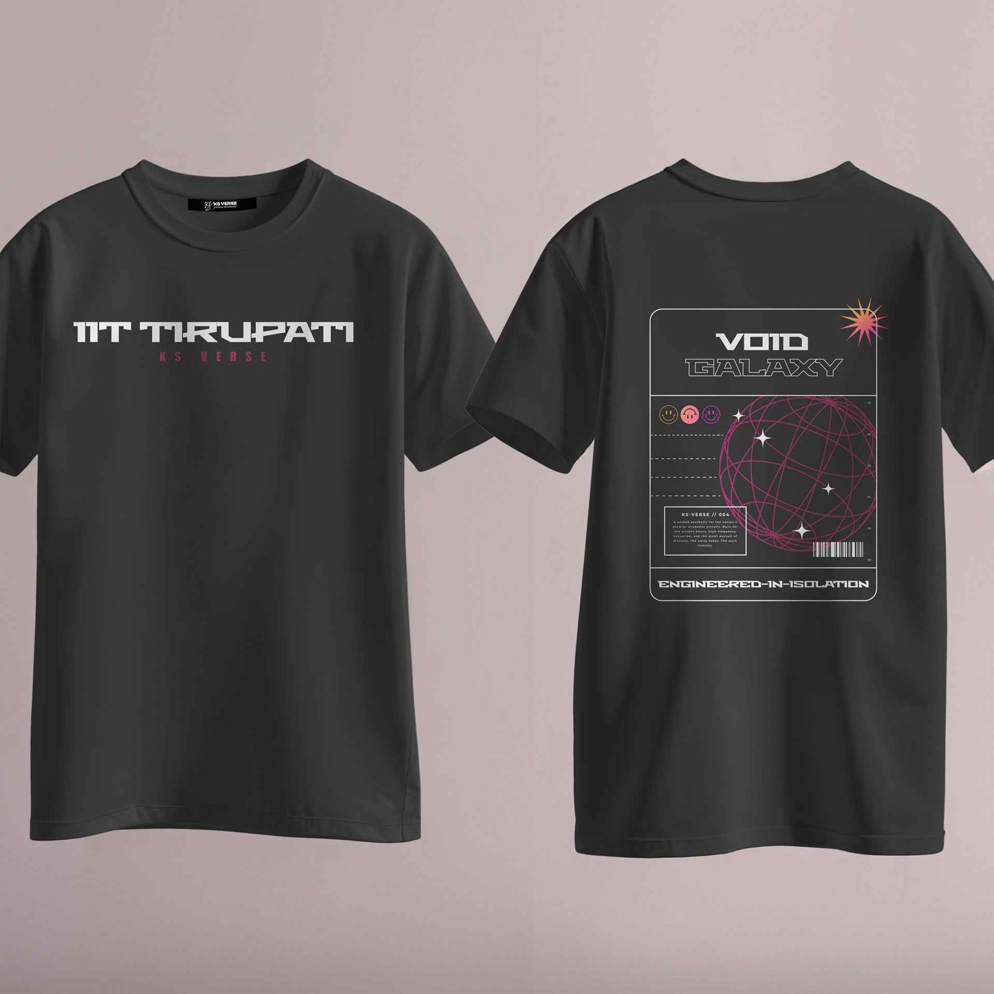 The IIT Tirupati Void Galaxy Round Neck Tee - 210GSM