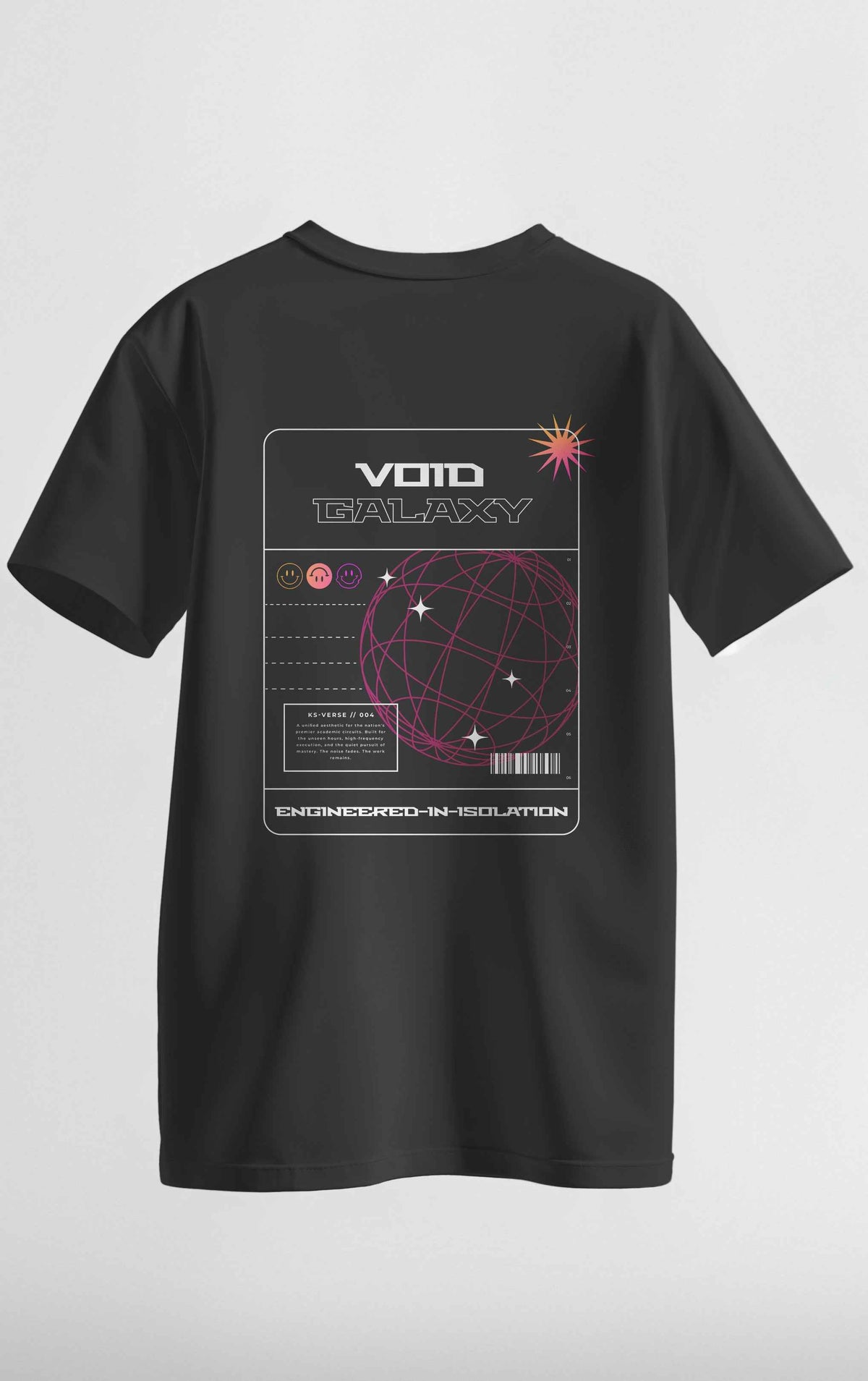 The IIIT Kalyani Void Galaxy Round Neck Tee - 210GSM