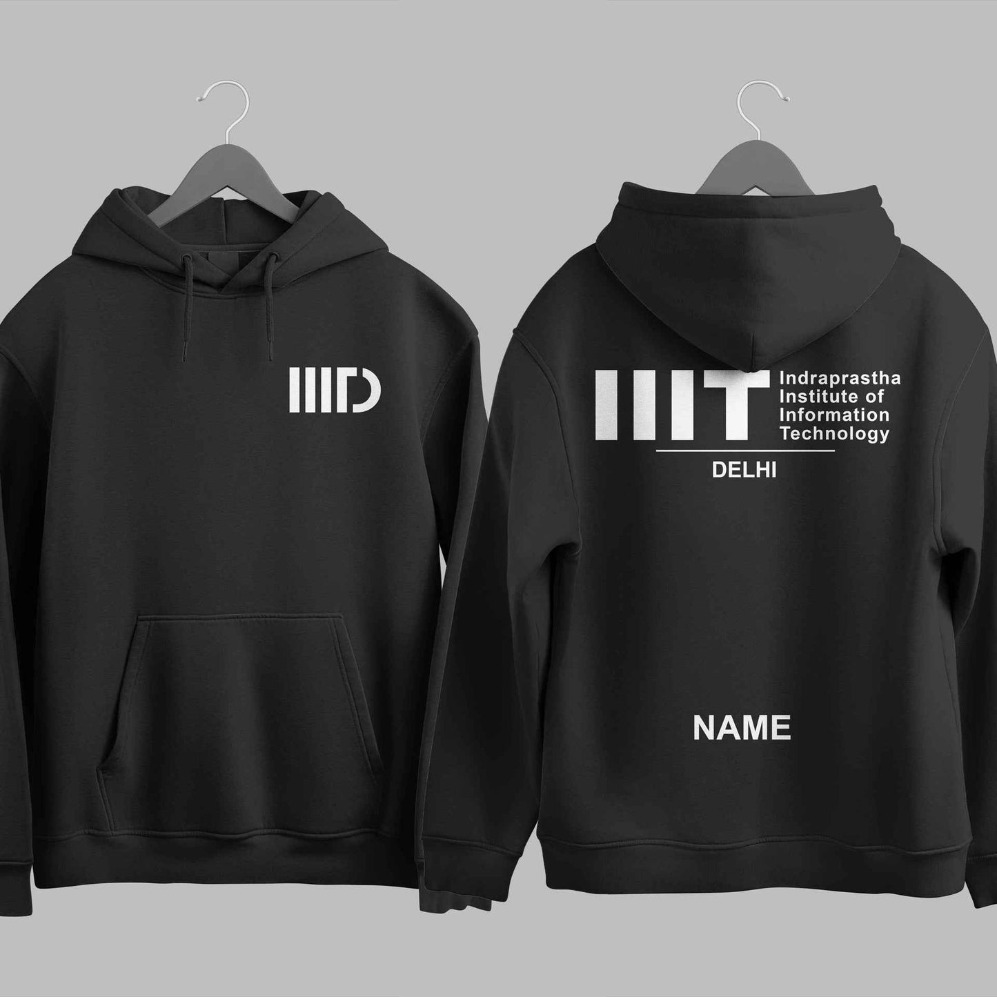The IIIT Delhi Minimalist Hoodie - 320GSM