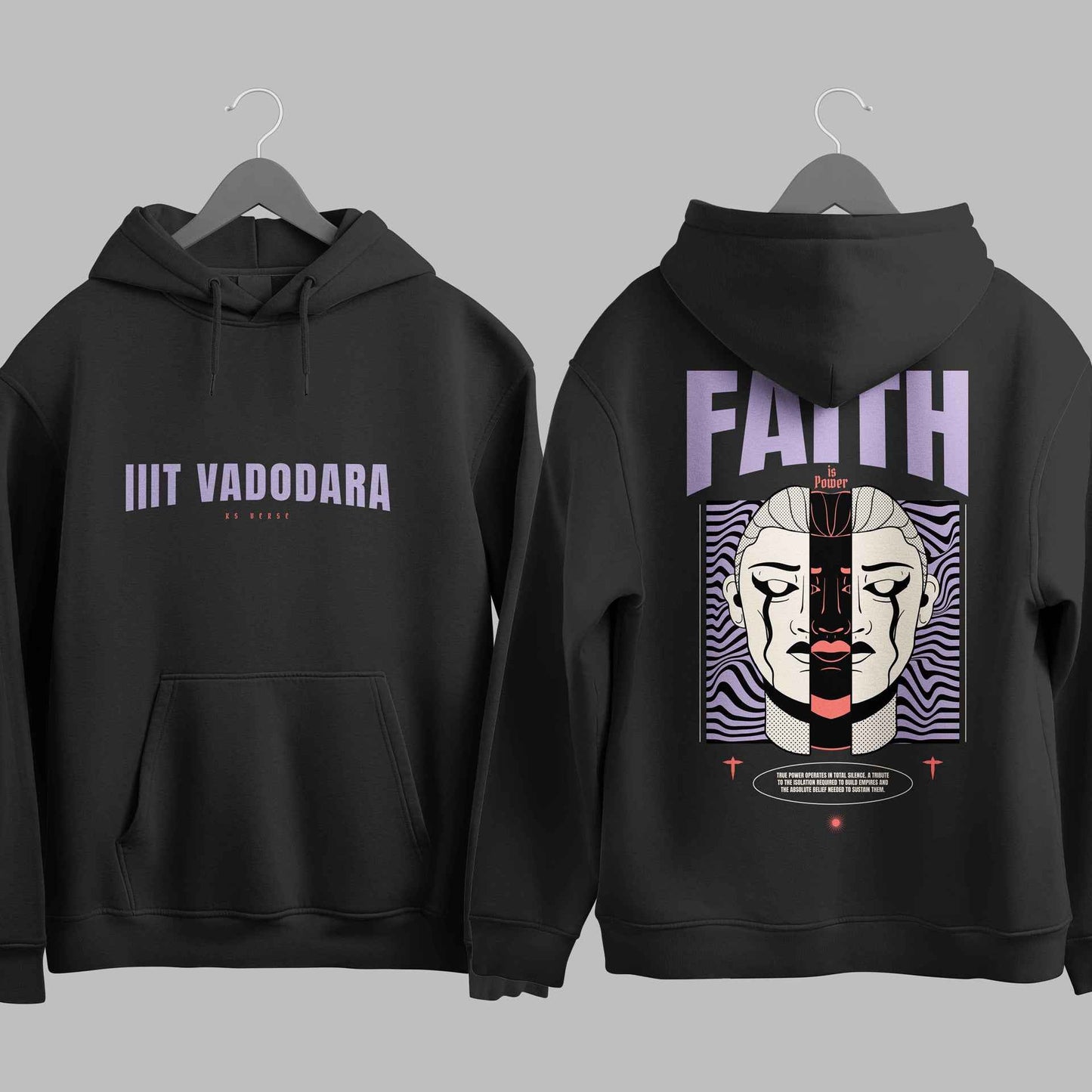 The IIIT Vadodara Void Duality Hoodie - 320GSM