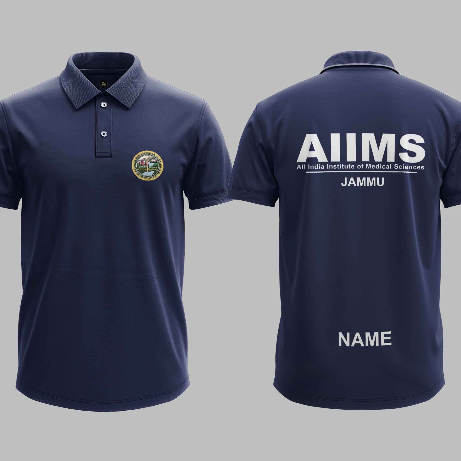 The AIIMS Jammu Minimalist Polo Tee - 200GSM