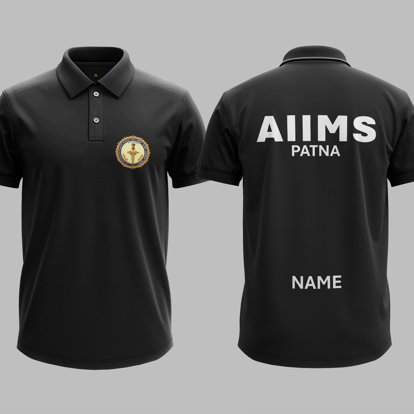 The AIIMS Patna Heritage Polo Tee