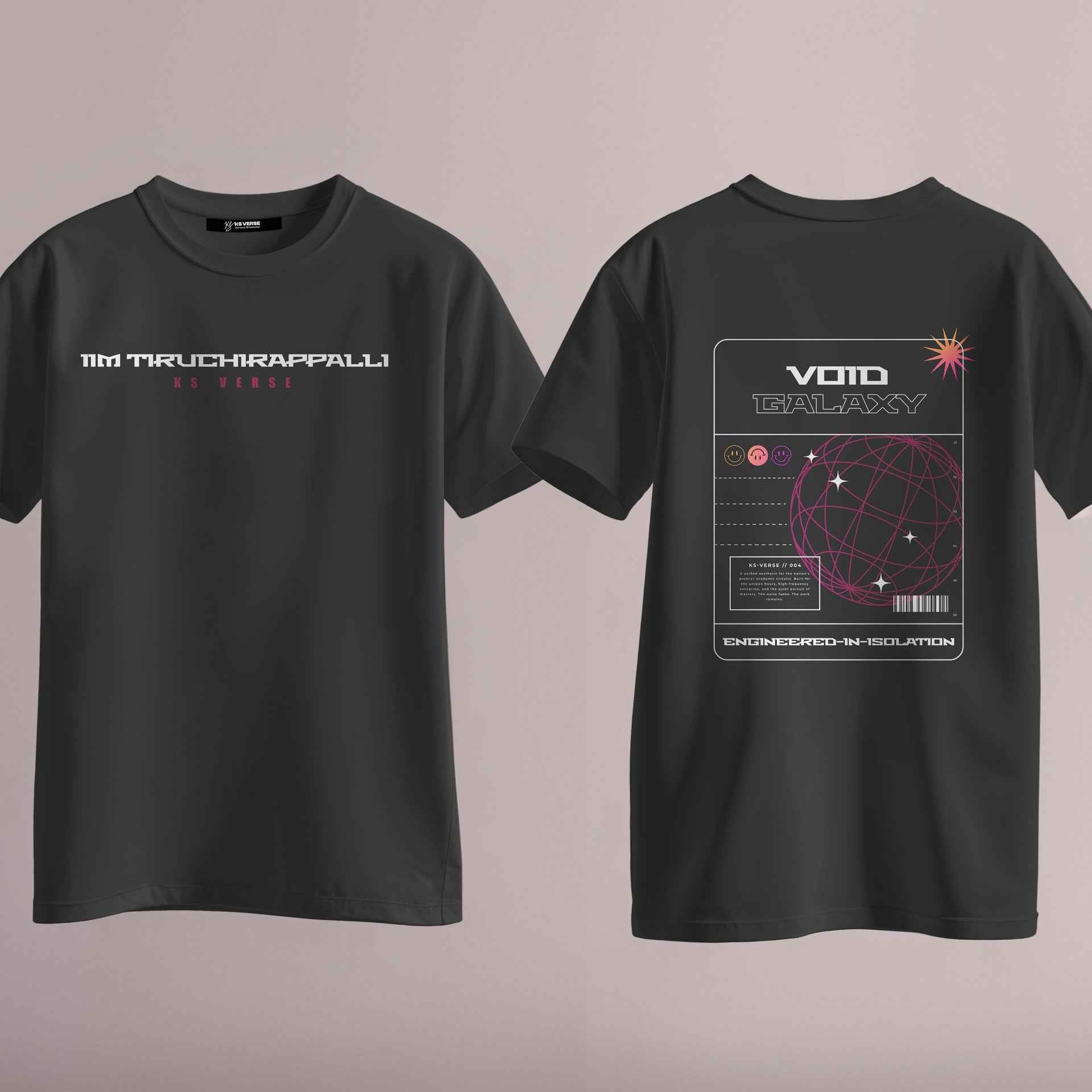 The IIM Tiruchirappalli Void Galaxy Round Neck Tee - 210GSM
