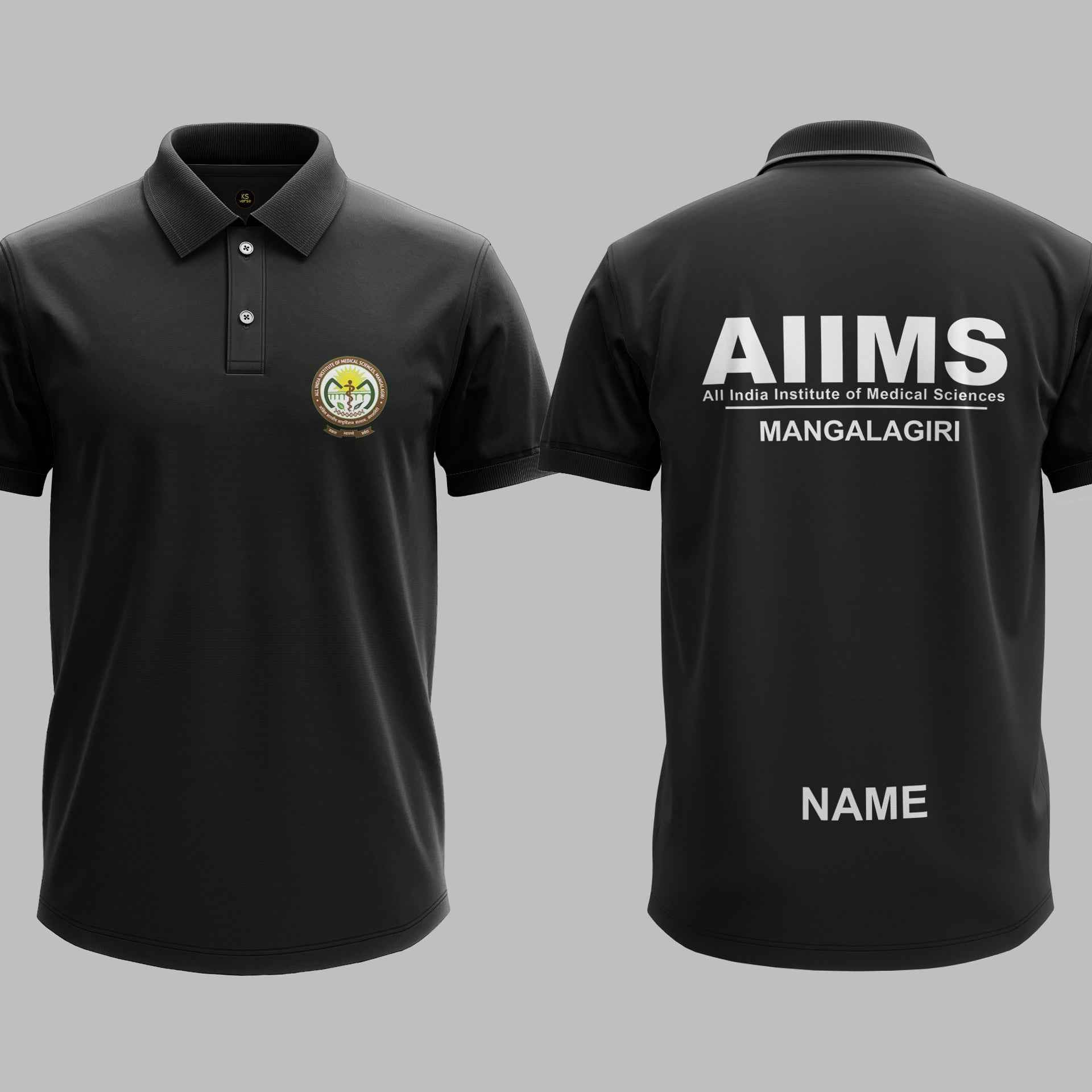 The AIIMS Mangalagiri Minimalist Polo Tee - 200GSM