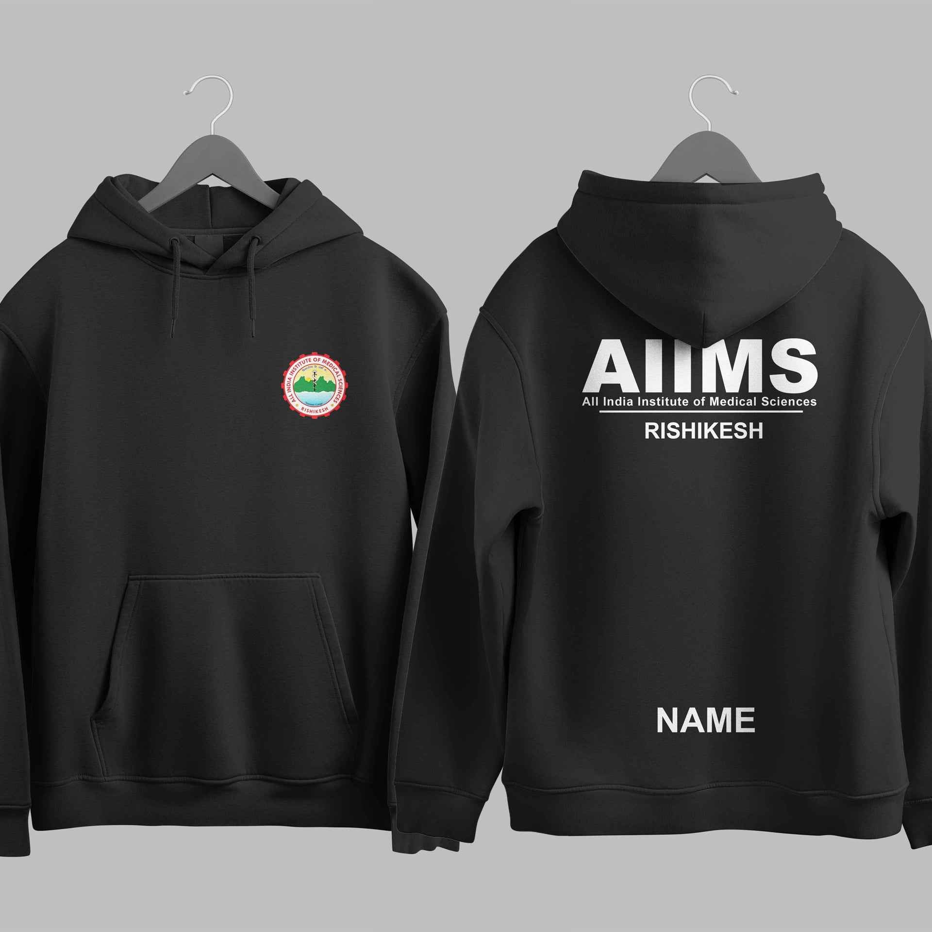 The AIIMS Rishikesh Minimalist Hoodie Hoodie – 320GSM Premium