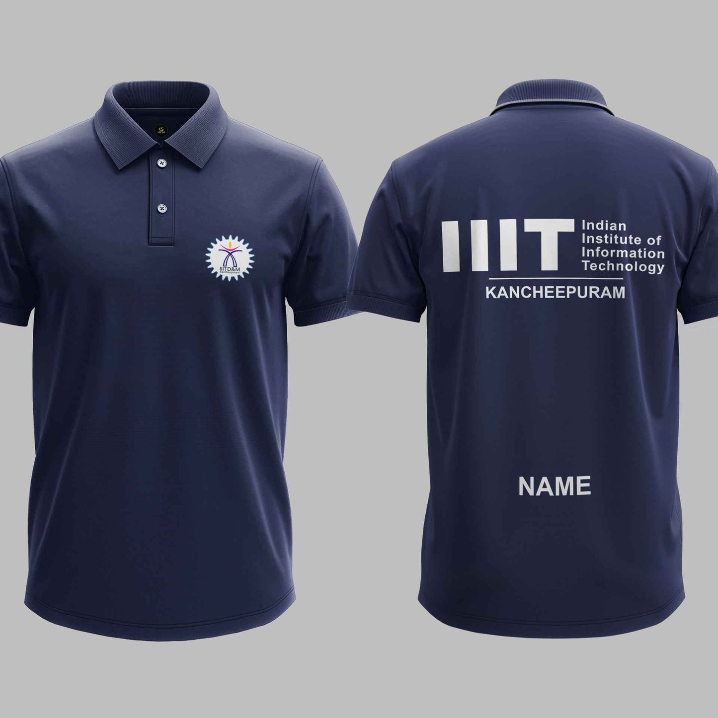 The IIIT Kancheepuram Minimalist Polo Tee - 200GSM