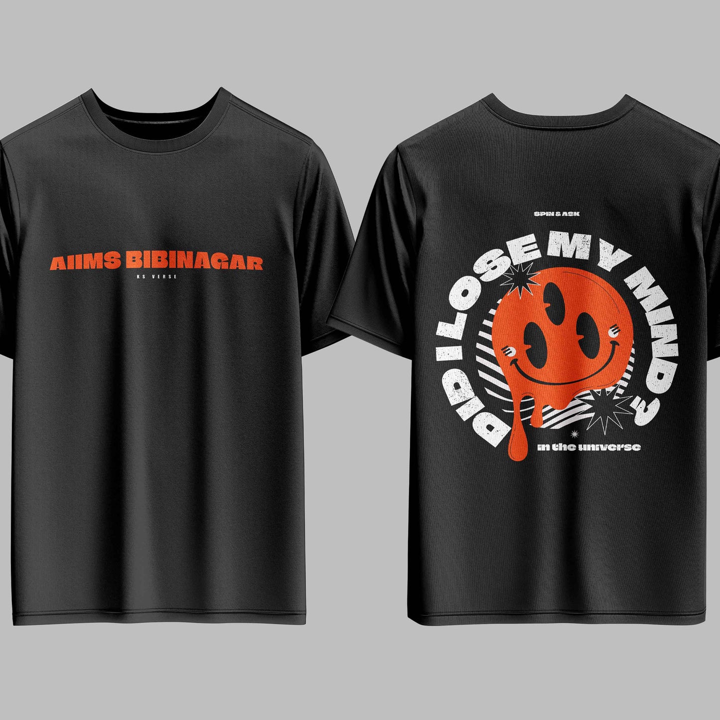 The AIIMS Bibinagar Void Stardust Oversized Tee - 240GSM